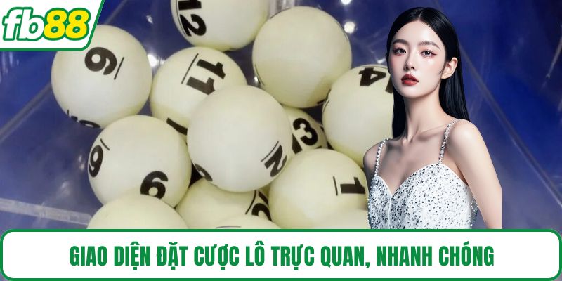 Giao diện đặt cược lô trực quan, nhanh chóng